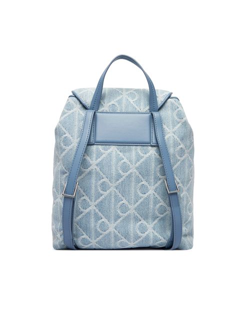 CALVIN KLEIN Zaino denim in jacquard con logo CALVIN KLEIN | LV04F3508GYBZ